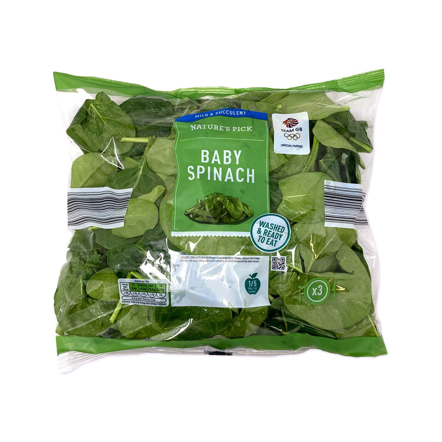 Nature's Pick Baby Spinach 240g ALDI